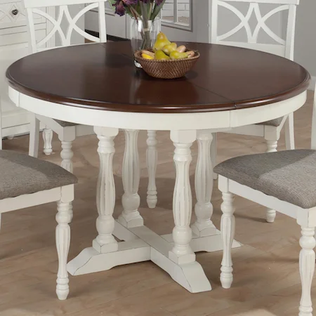Round to Oval Table for Casual Cottage Kitchens